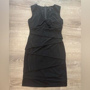 White House Black Market Elegant Black Sleeveless Dress.